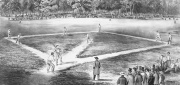 The American national game of base ball, by Currier and Ives, 1866